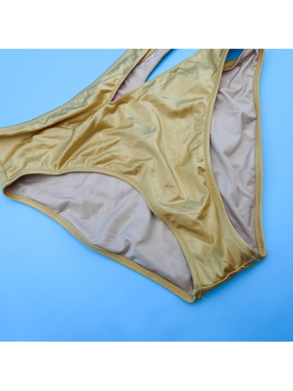 Victoria's Secret Gold Bikini Bottoms